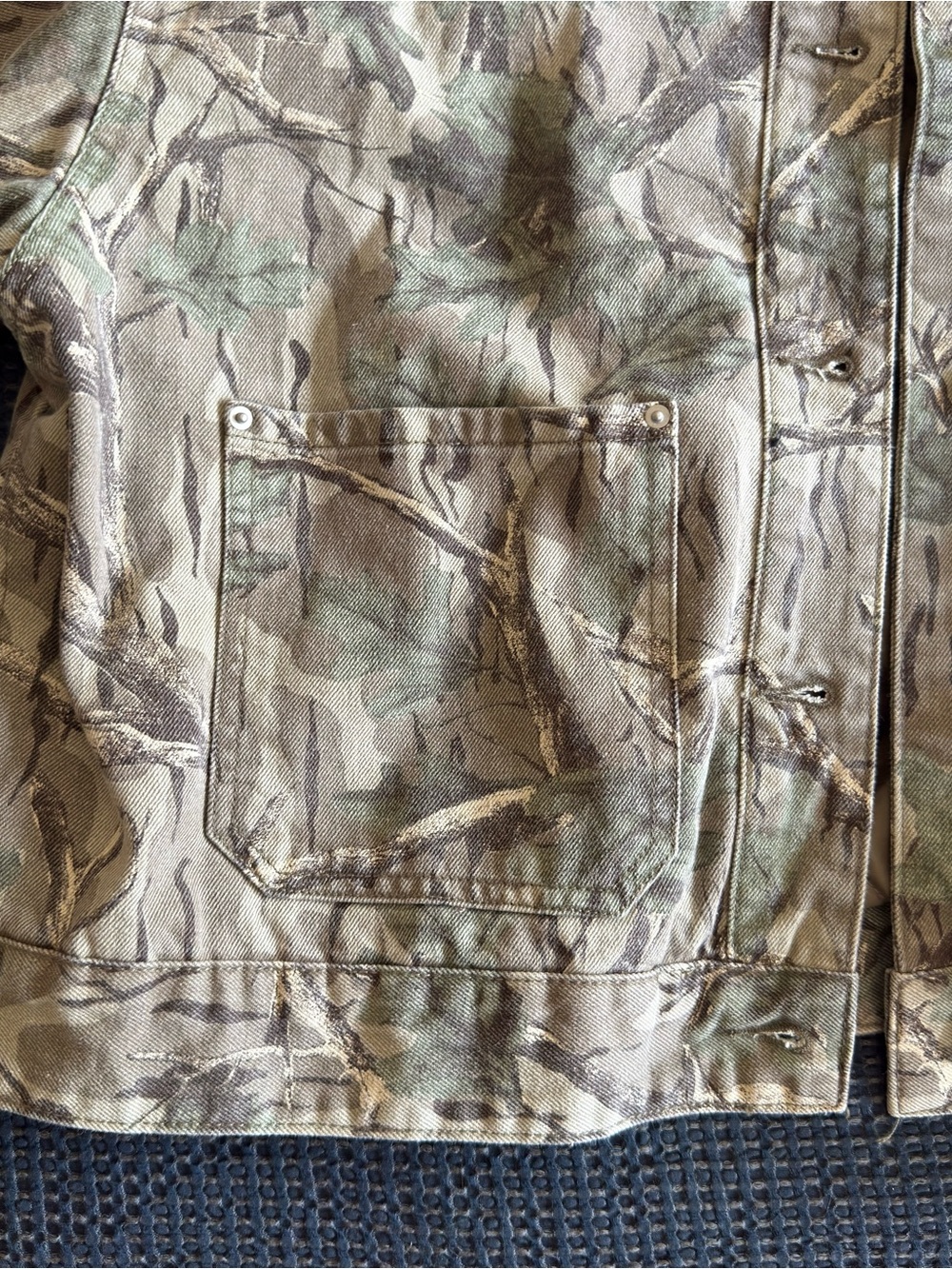 wild fable Rust Corduroy Collar Camo Crop Jean Jacket - Picture 3 of 4